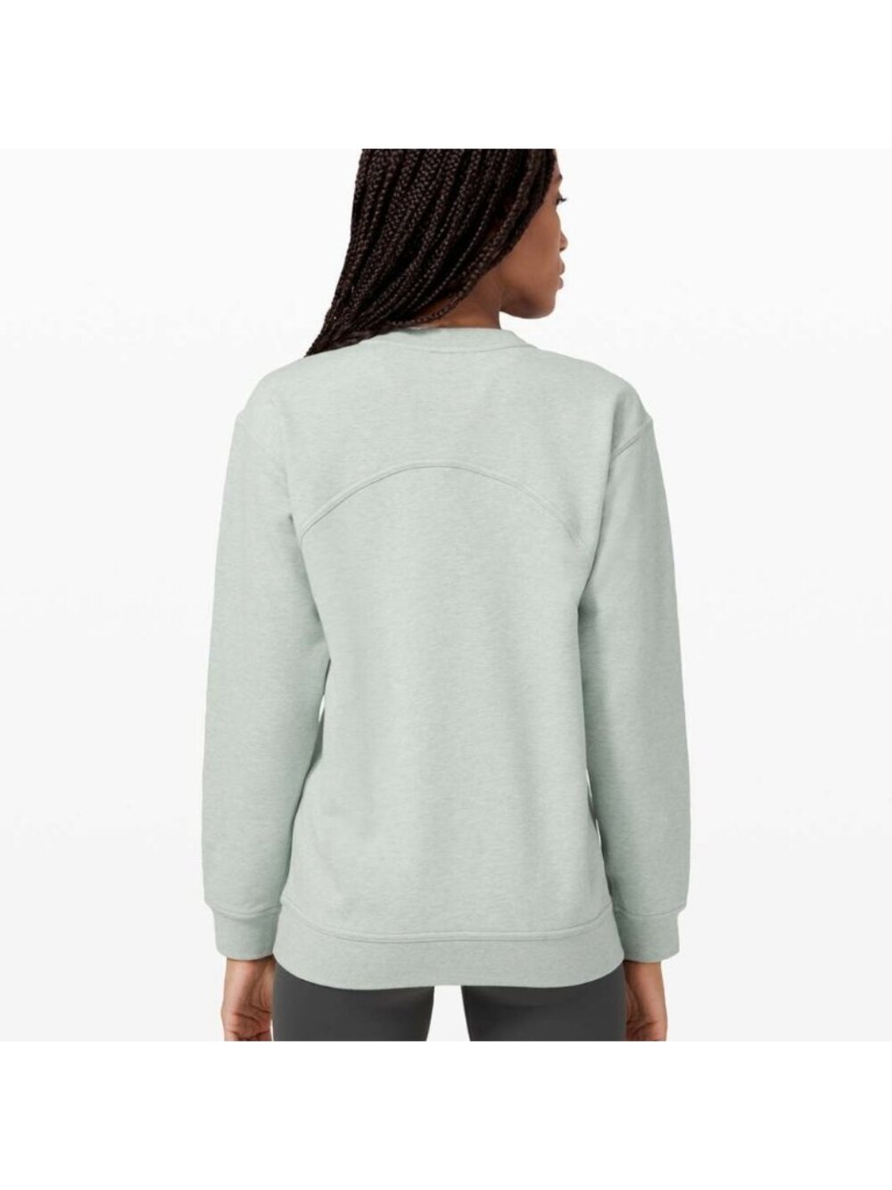 Lululemon All Yours Crew *Terry Heathered Island Mist - Picture 3 of 8